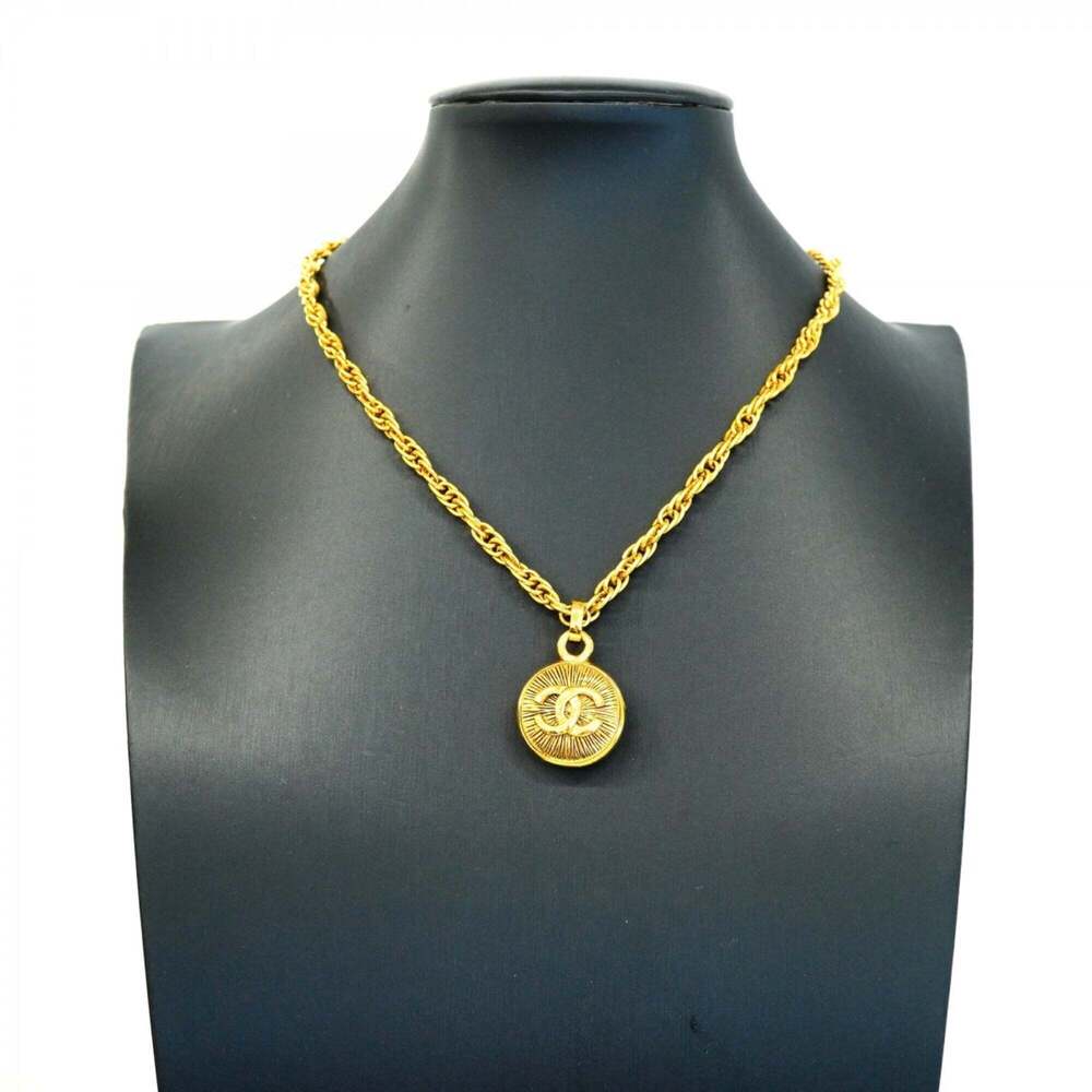 CHANEL Gold Logo Necklace - Picture 5 of 7